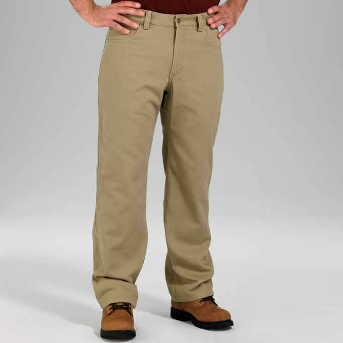 Men's Fire Hose Flannel-Lined Relaxed Fit 5-Pocket Pants | Duluth ...