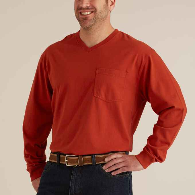 tidsplan ulovlig miljøforkæmper Men's Longtail T Long Sleeve V Neck Shirt | Duluth Trading Company