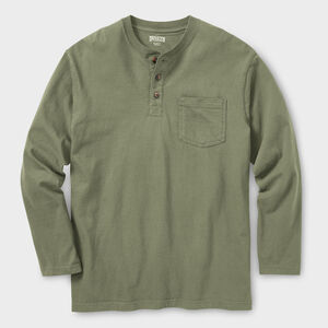 Men's Longtail T Relaxed Fit LS Henley T-Shirt