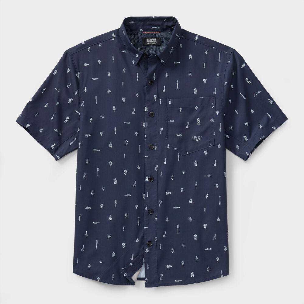 Men's AKHG Mountain Stream Standard Fit Short Sleeve Shirt Main Image