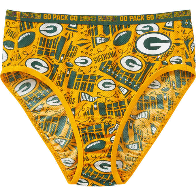 Women's Plus Packers Go Buck Naked Performance Brief
