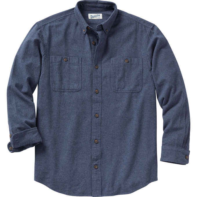 Men's Free Swingin' Slim Fit Flannel Solid Shirt | Duluth Trading Company