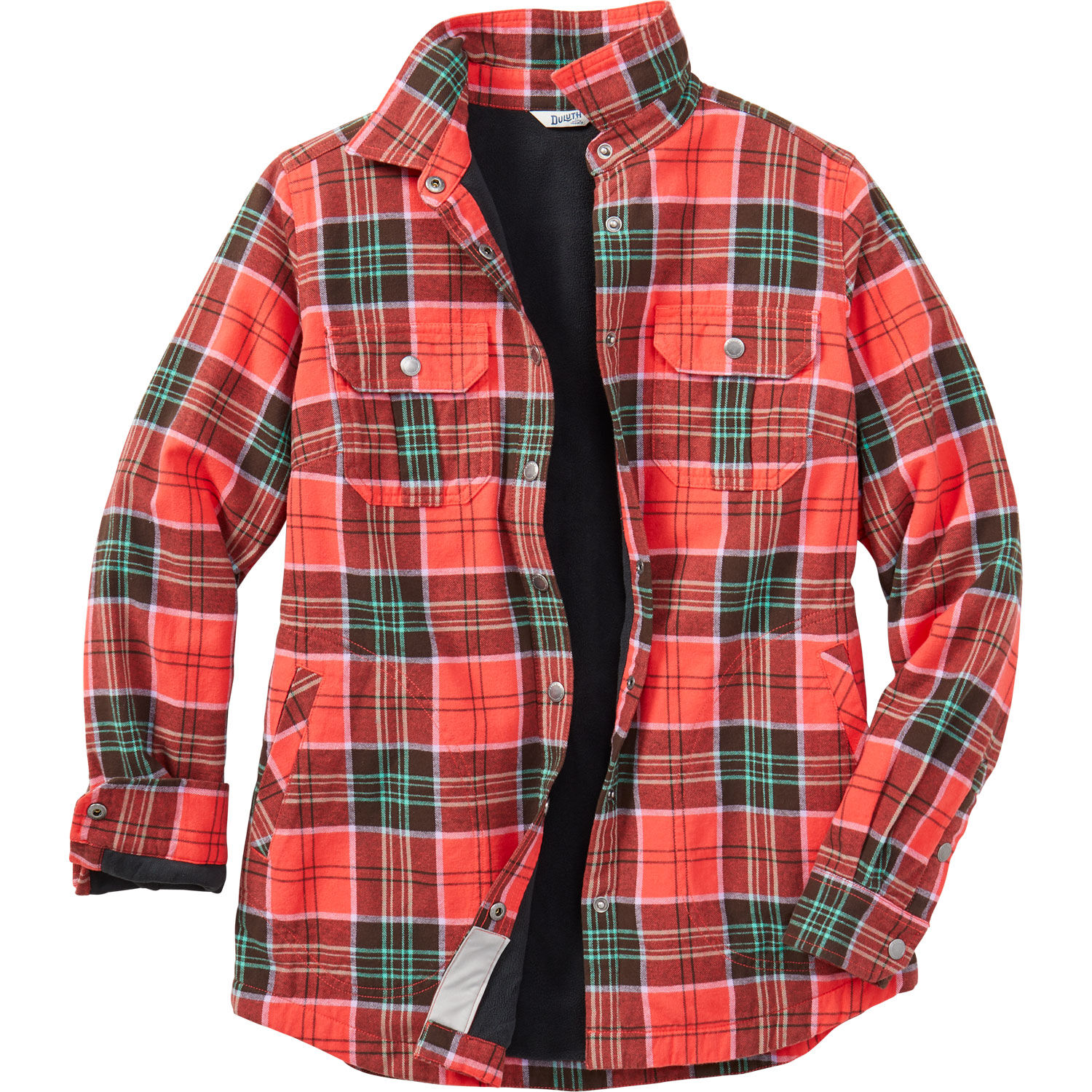 Blue Sherpa Lined Flannel Shirt Jacket – JACHS NY