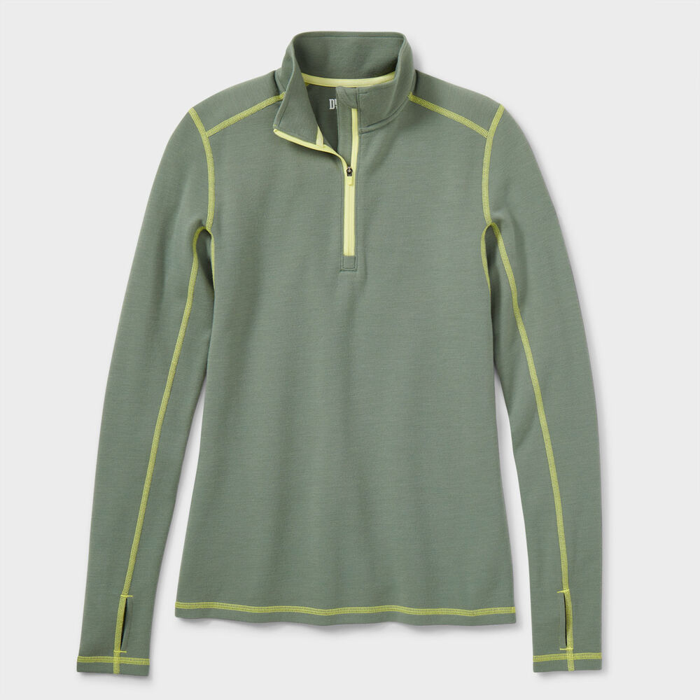 Women's Wickerino Wool Base Layer 1/4 Zip Top Main Image
