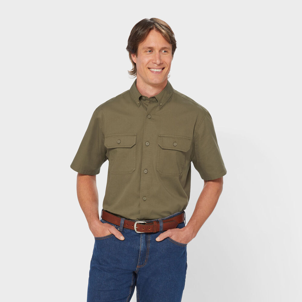 Men's 40 Grit Twill Short Sleeve Work Shirt Main Image