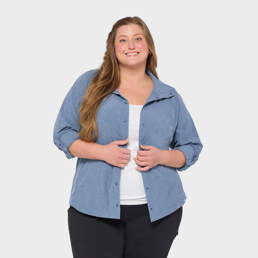 Women's Plus Sol Survivor Sun Protection Shirt Jac Main Image