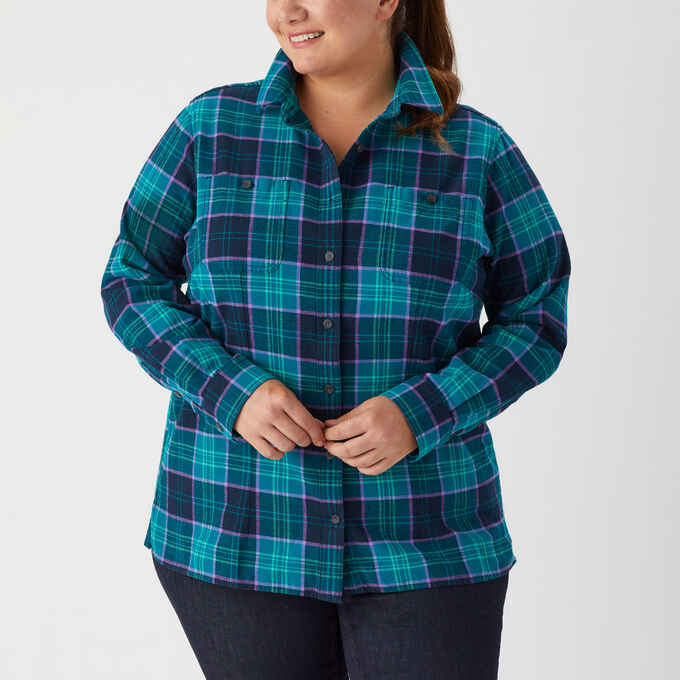 Women's Plus Free Swingin' Flannel Shirt | Duluth Trading Company