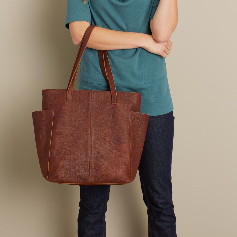 Women's Lifetime Leather Tote Bag Main Image