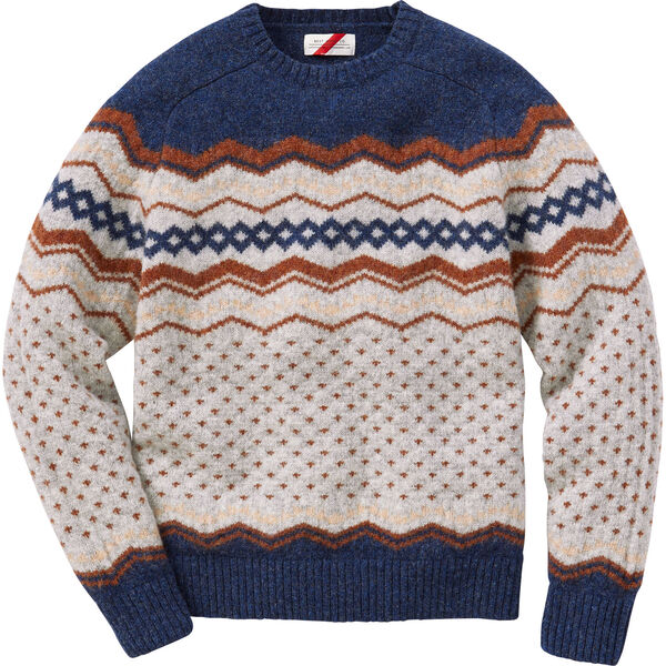 Men's Best Made Shetland Wool Fair Isle Crewneck Duluth Trading Company