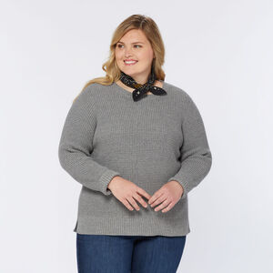 Women's Plus Heritage Waffle Stitch Crew Sweater