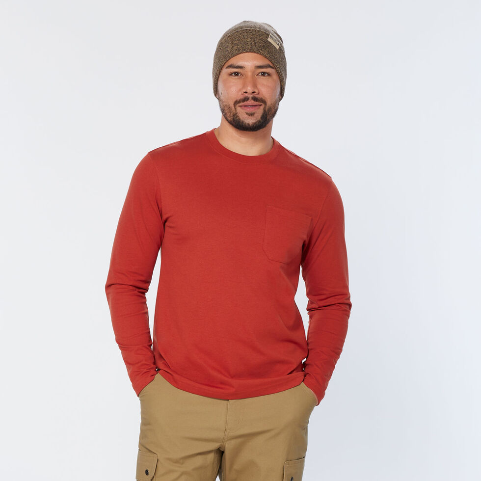 T-Shirts manches longues marron Taille 40 pour homme en