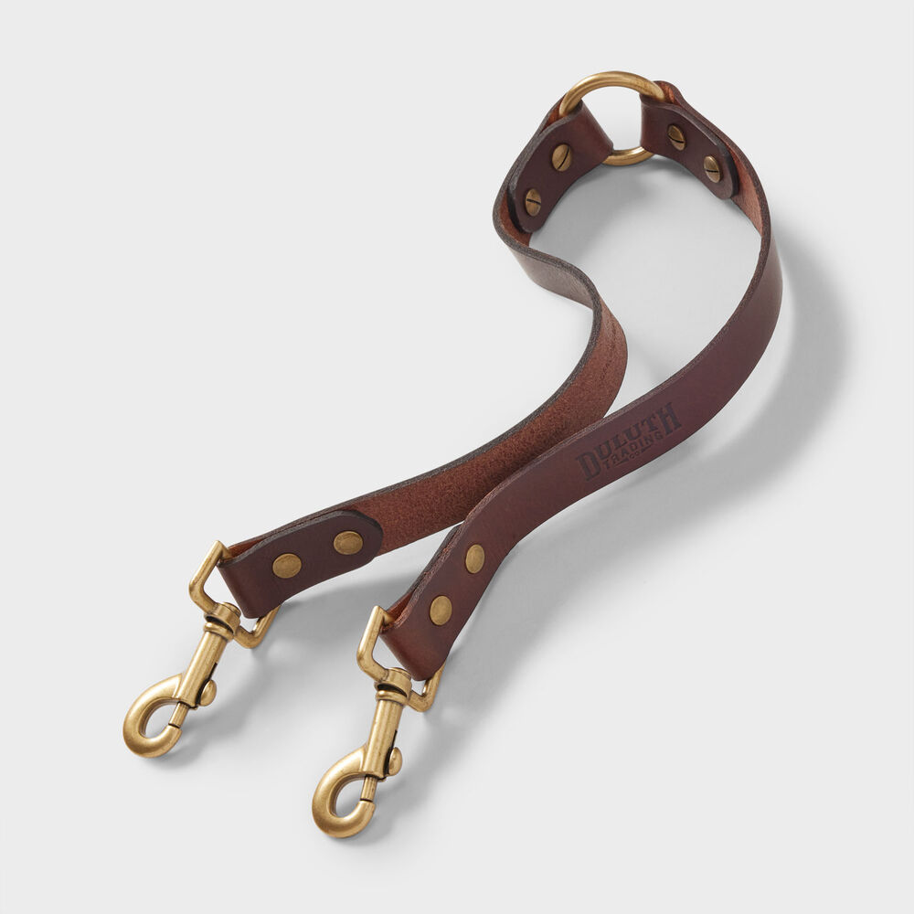 Buffalo Hide 2-Dog Leash Splitter BRN Main Image