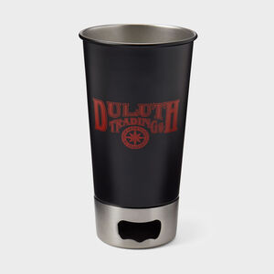 Duluth Trading Metal Pint Glass with Bottle Opener