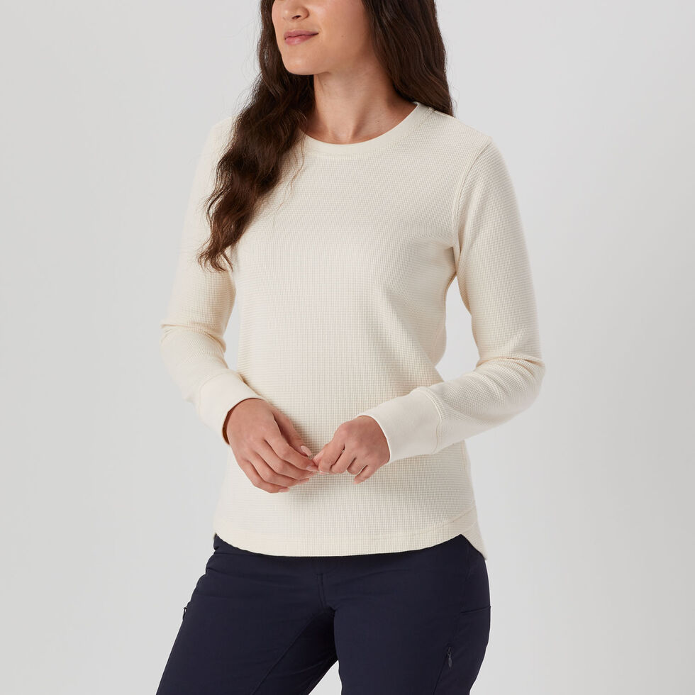 Ladies Thermal Long Sleeve Vest - White – Heat Holders