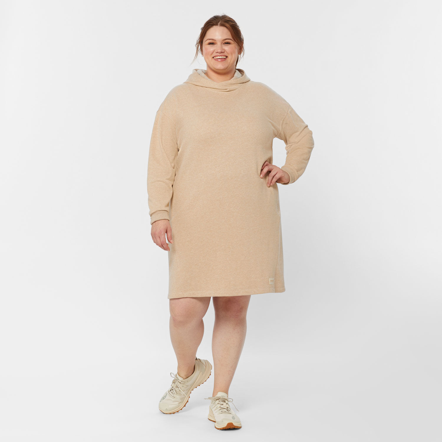 Women's Plus Lazy French Terry Hoodie Dress | Duluth Trading Company