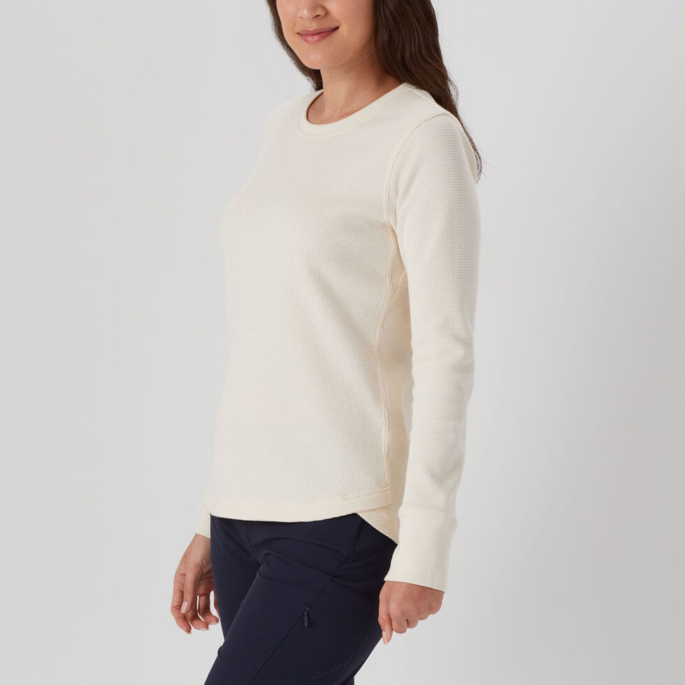 Thermal Long Sleeve Crew Neck Pullover in Long Sleeve