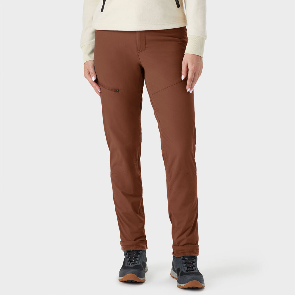 Duluth Trading Company Felt Lined Pants Women's AKHG Roadless Slim