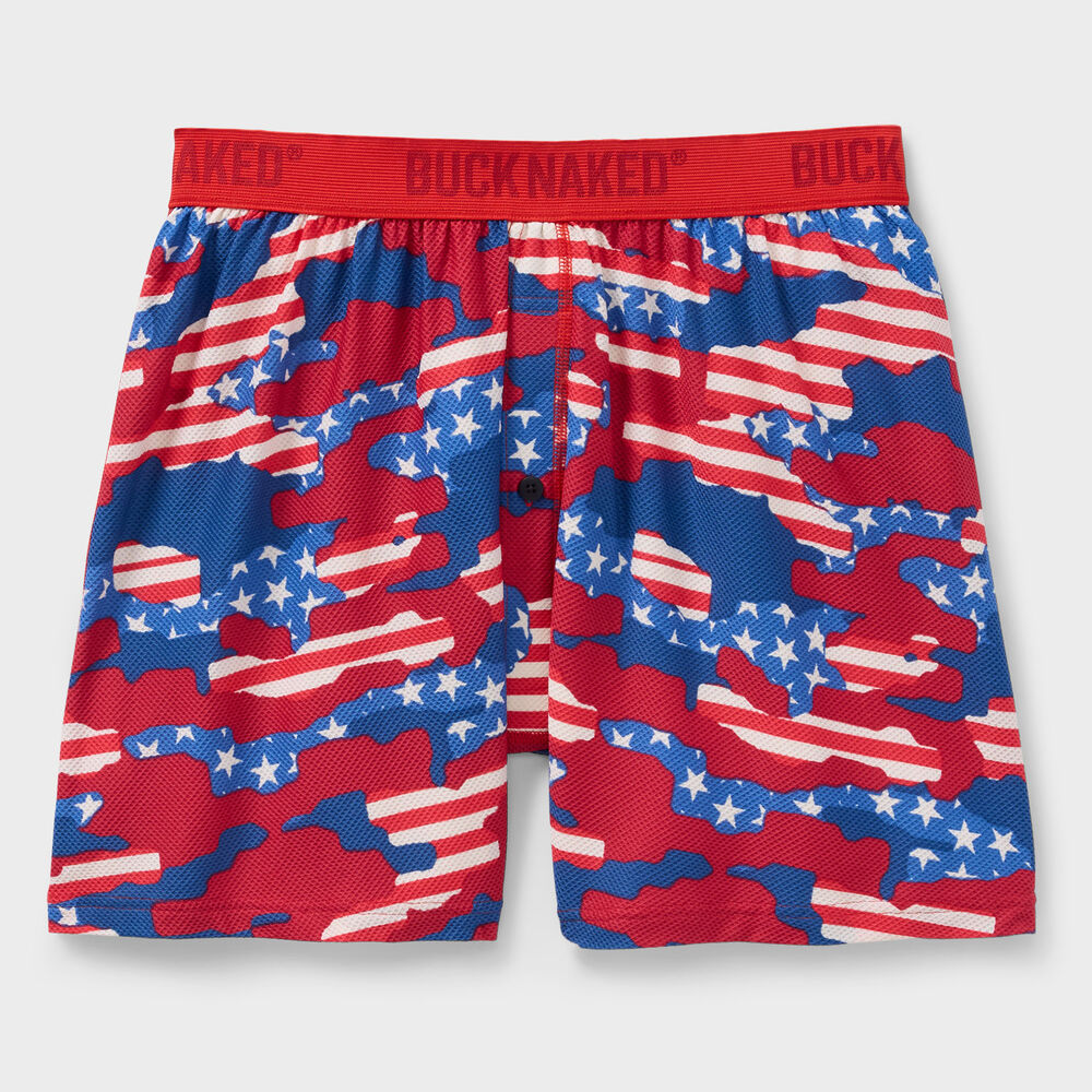 Men's Buck Naked Pattern Boxers Main Image