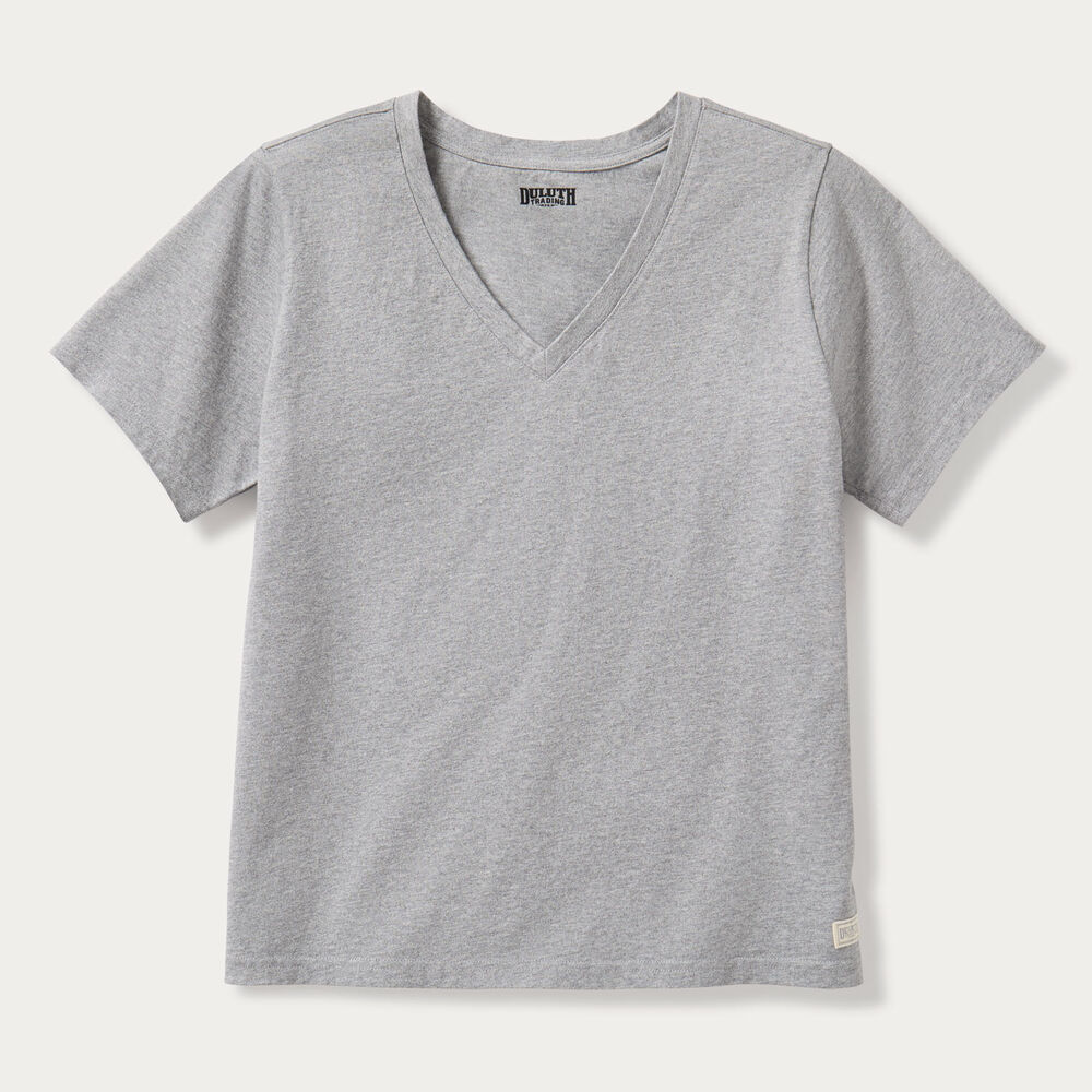 Women's Plus Duluth Heritage Washed V-Neck Tee Main Image
