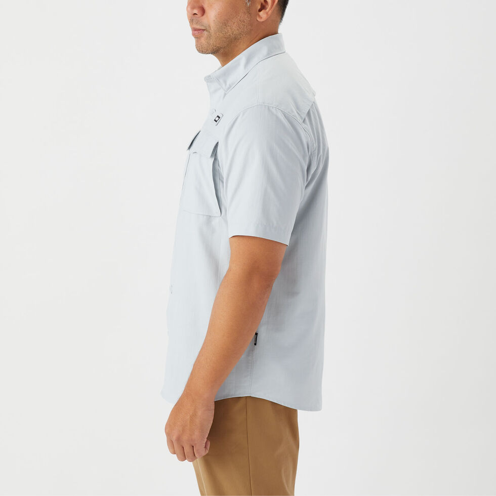 Men's AKHG Crooked River Short Sleeve Shirt - Gray Xlg Reg - Duluth Trading Company