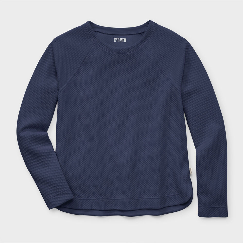 Women's AirLoc Quilted Crew Pullover Main Image