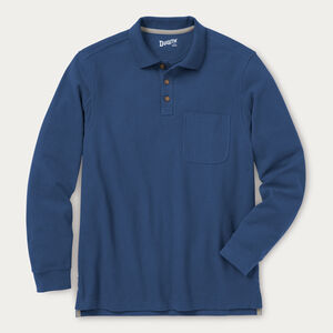 Men's No Polo Shirt Long Sleeve with Pocket