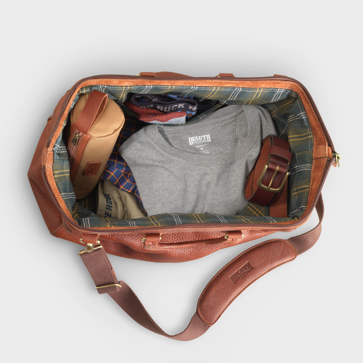 Duluth Trading Co. Lifetime Leather AWOL Bag - Thumbnail 4