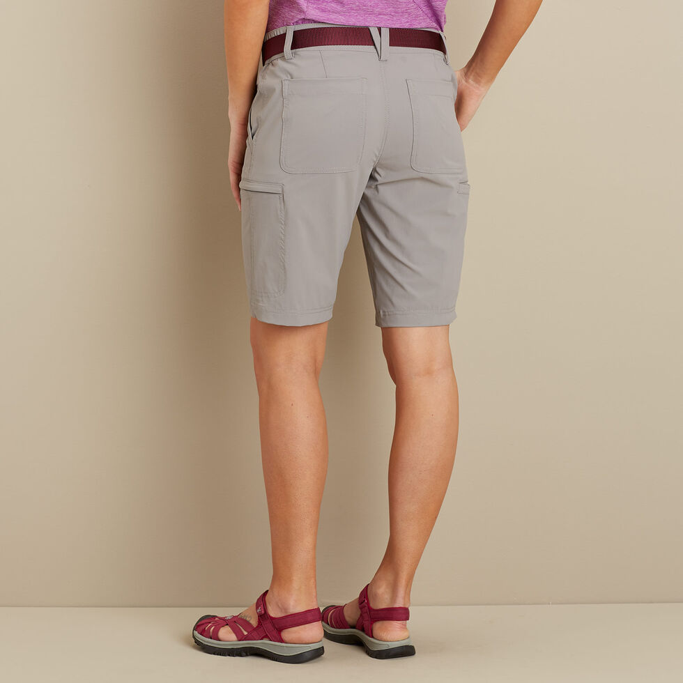 Duluth Trading Women's Armachillo Cooling Shorts Gray Plus Size 18W (38X9