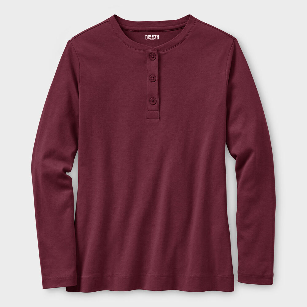 Women's Plus Longtail T Long Sleeve Henley Main Image