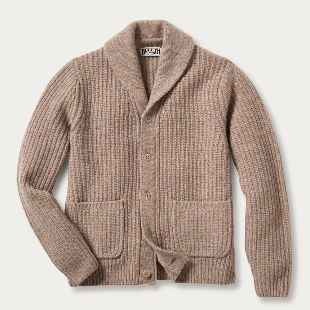 Men's Lambswool Shawl Collar Cardigan Main Image