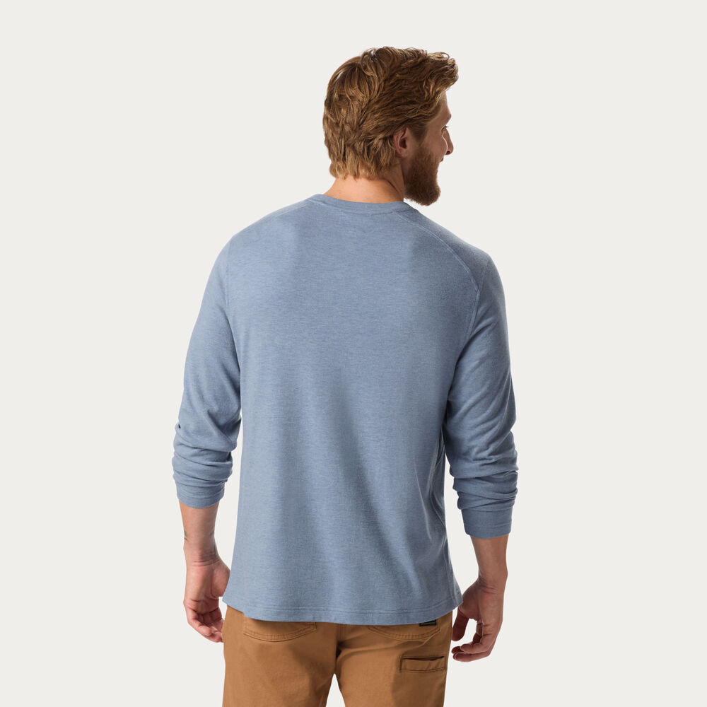 Men's Black Ram Wool Long Sleeve Crew Main Image
