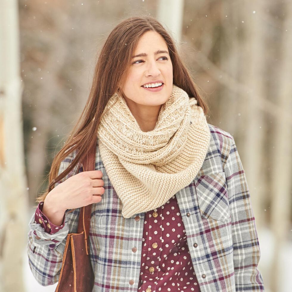 Chunky Scarf Women's Winter Knit Infinity Scarf Fashion Thick Warm