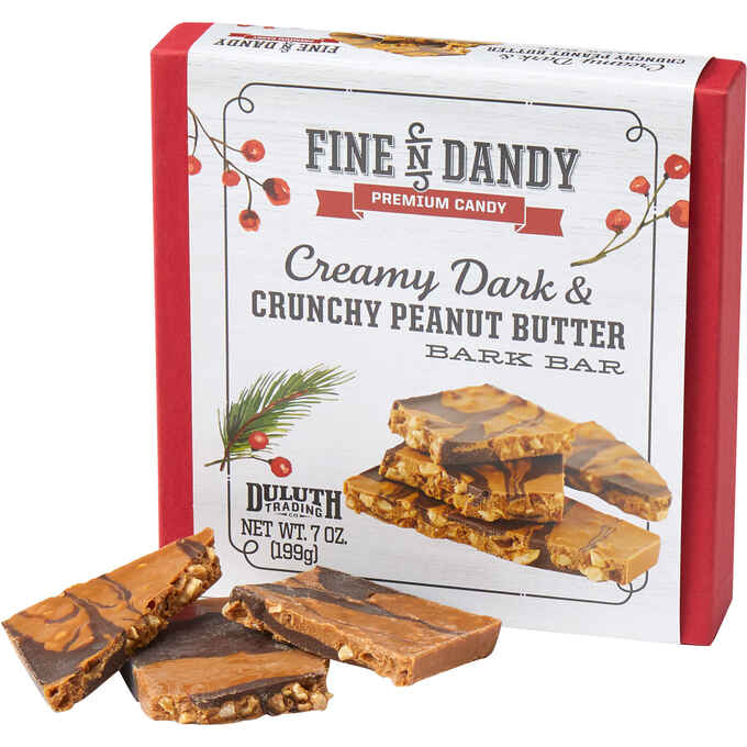 Creamy Dark & Crunchy Peanut Butter Bark Bar