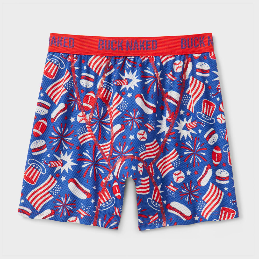 Men's Buck Naked Pattern Boxer Briefs Main Image