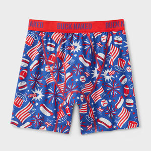 Men's Buck Naked Pattern Boxer Briefs