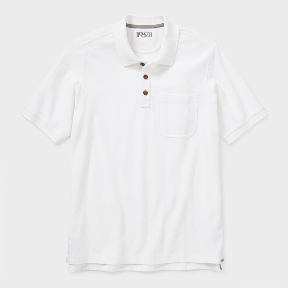 Men's No Polo Shirt Short Sleeve with Pocket Main Image
