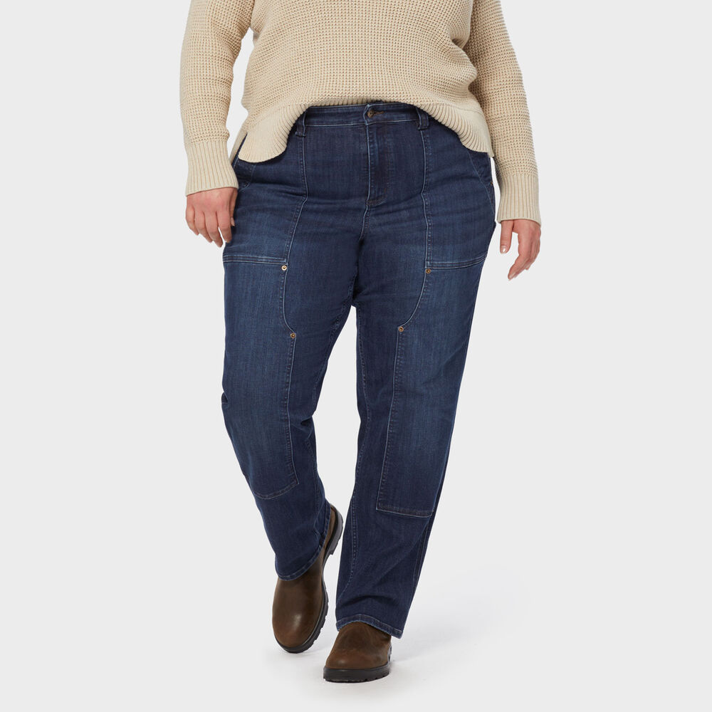 Women's Plus Double Flex Denim Straight Leg Jeans Main Image