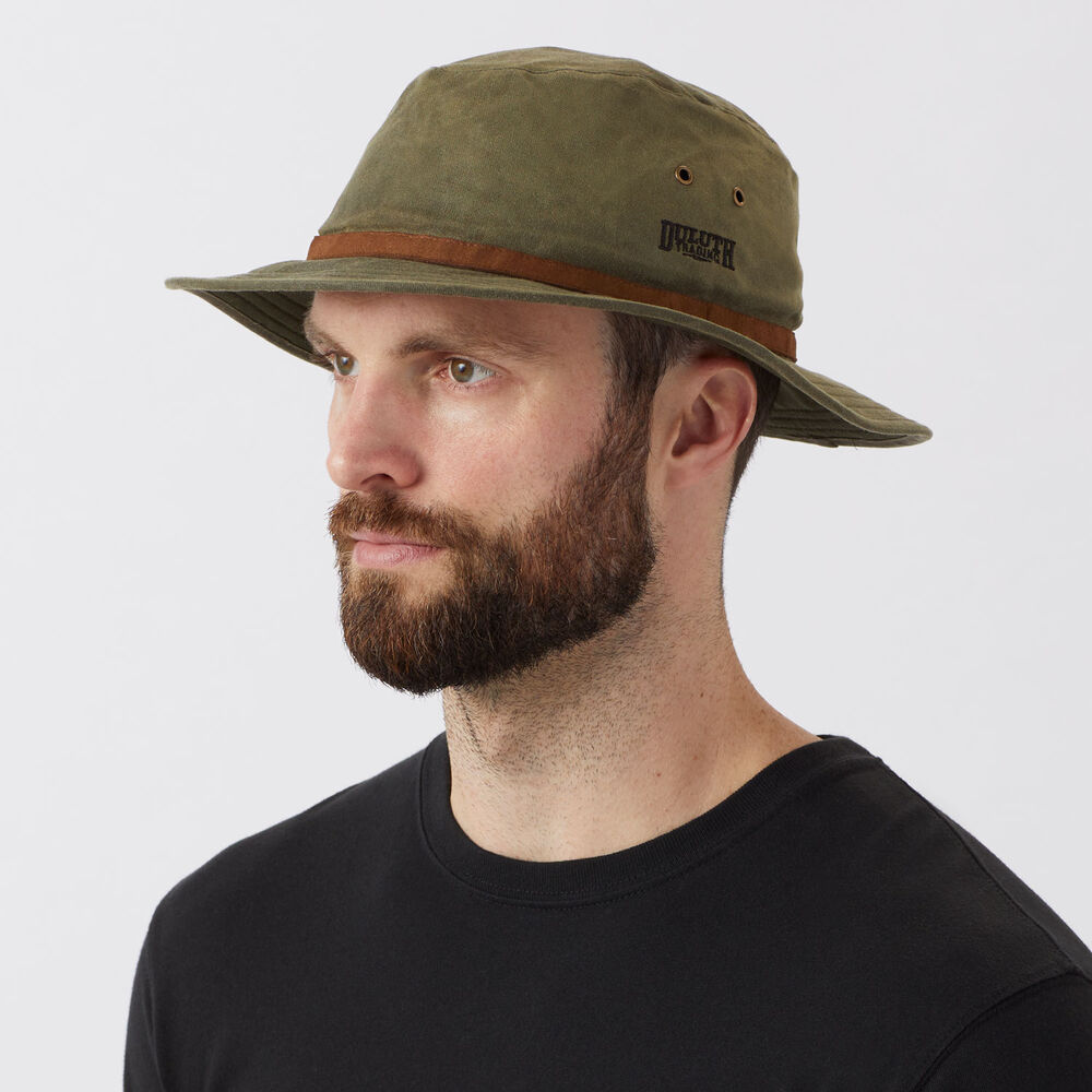 Men's Waxed Wide Brim Hat Main Image