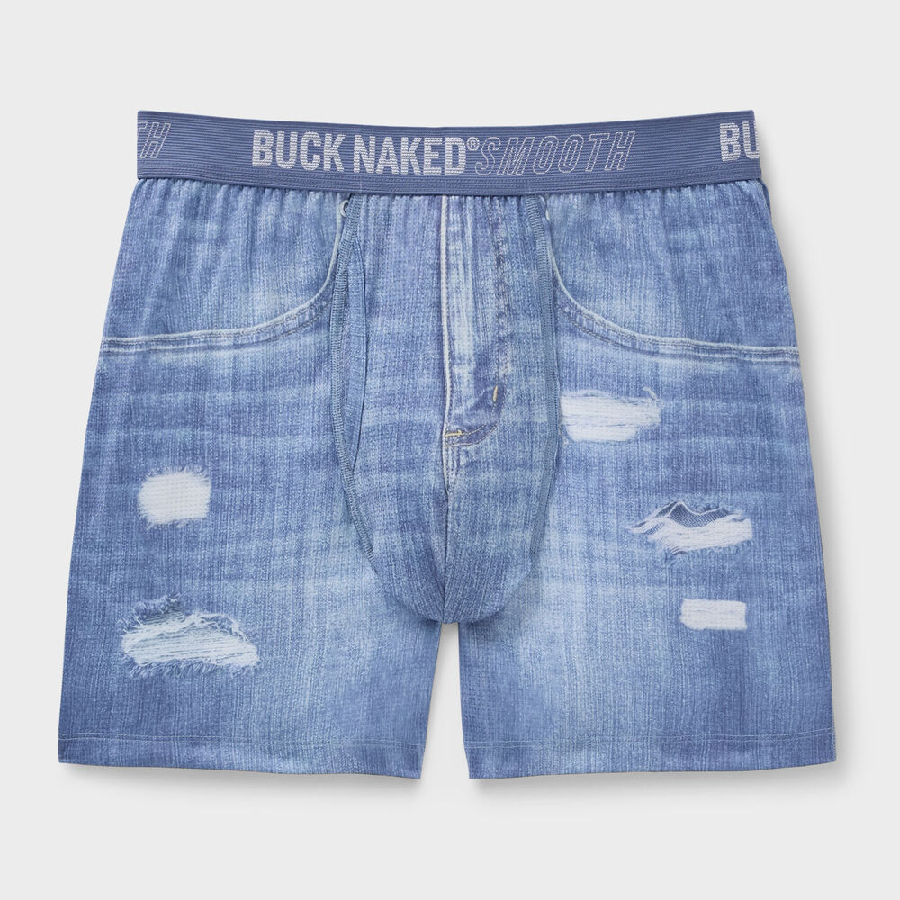 Men's Buck Naked Smooth Boxer Briefs Main Image