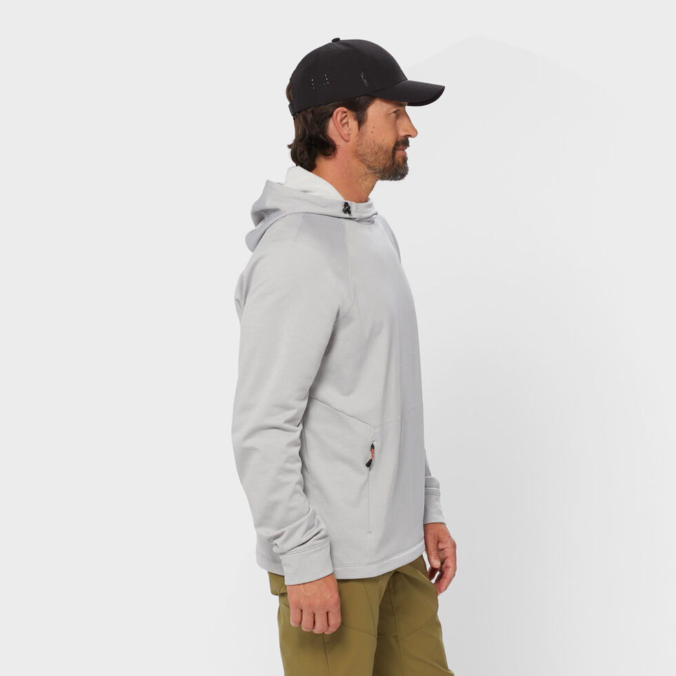 Sweat à capuche poche poitrine zippée - beige - - 20.00