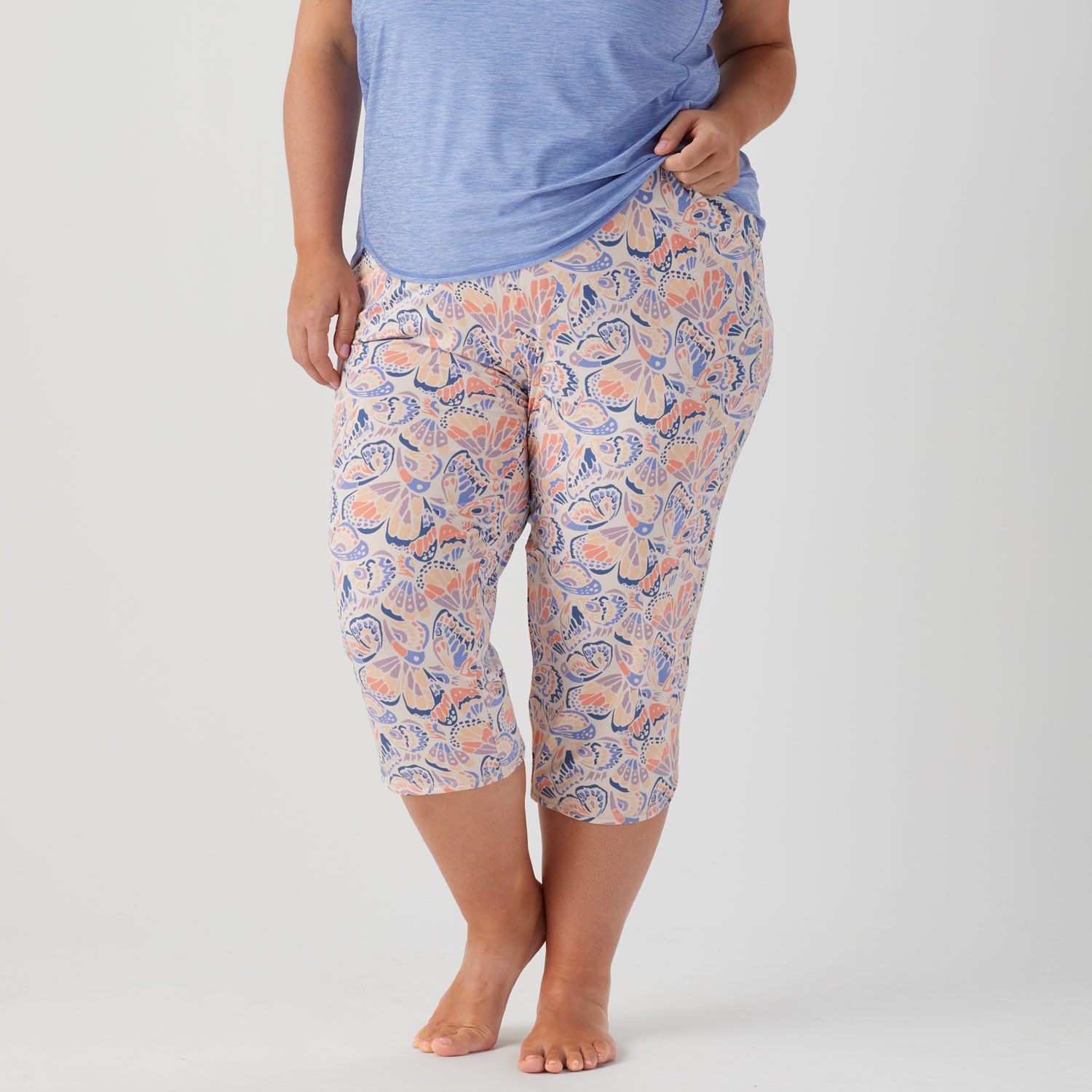 NELEUS Womens Tummy Control High Waist Capri Yoga Leggings with  Pocket,Black+Gray+Blue,US Size 3XL - Walmart.com