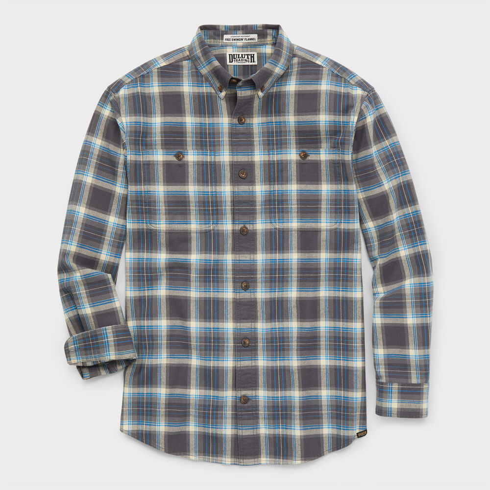 Men's Free Swingin' Flannel Untucked Shirt Main Image