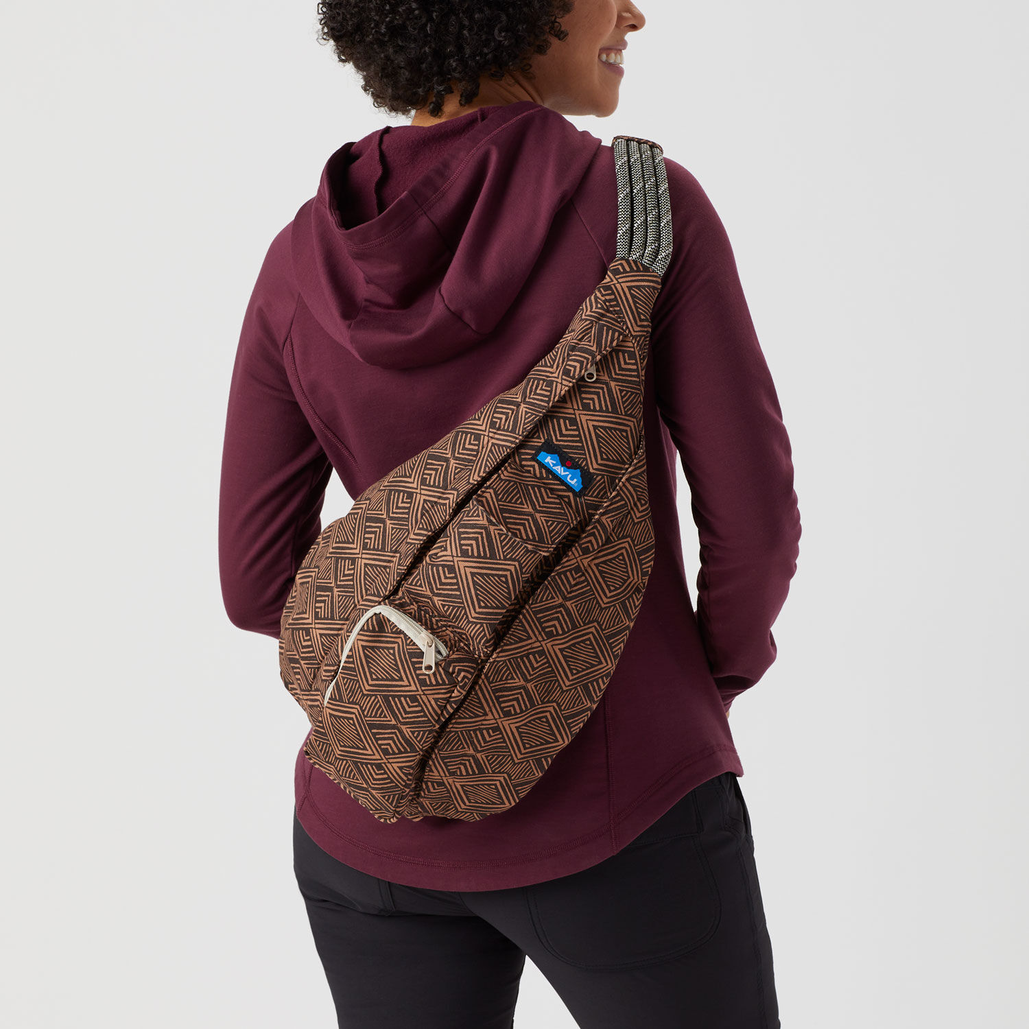 Buy KAVU Original Rope Sling Bag Polyester Crossbody Backpack - Arrow  Dynamic at Amazon.in