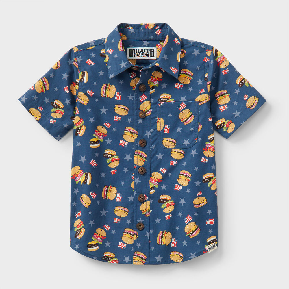 Kids' BBQ Short Sleeve Shirt Main Image