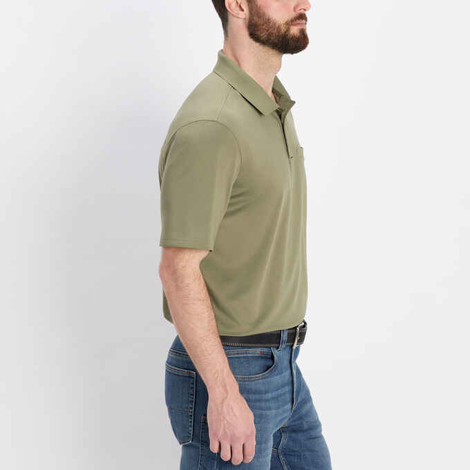 Men's Knuckledown Short Sleeve Polo with Pocket