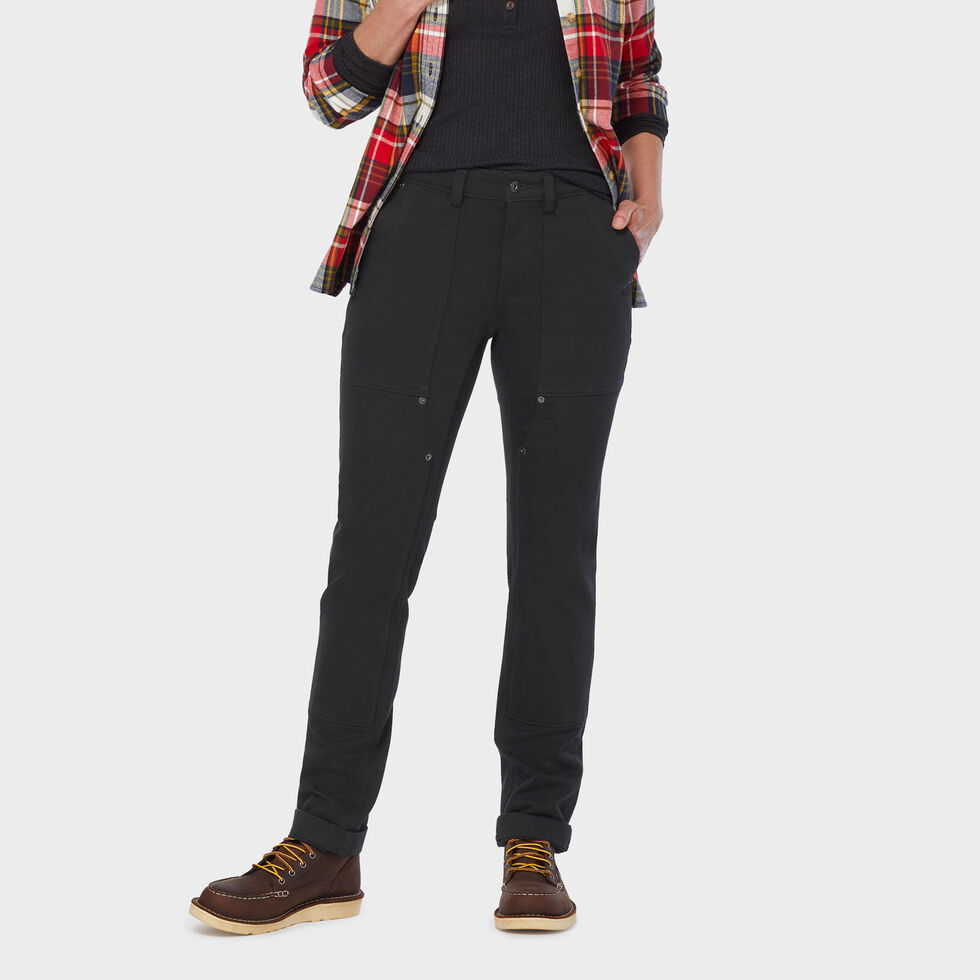 Jean Duluth Trading Flexible Doublé Polaire - Taille W44 L 25,5 - Multi Poches - Occasion Très Bon état