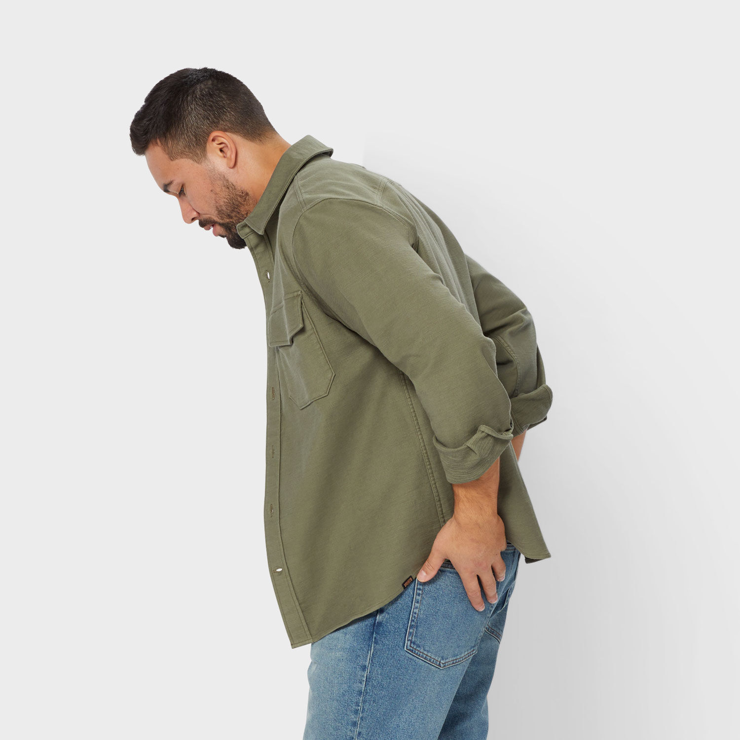 Men's Officer's Slub Sateen Shirt Jac | Duluth Trading Company