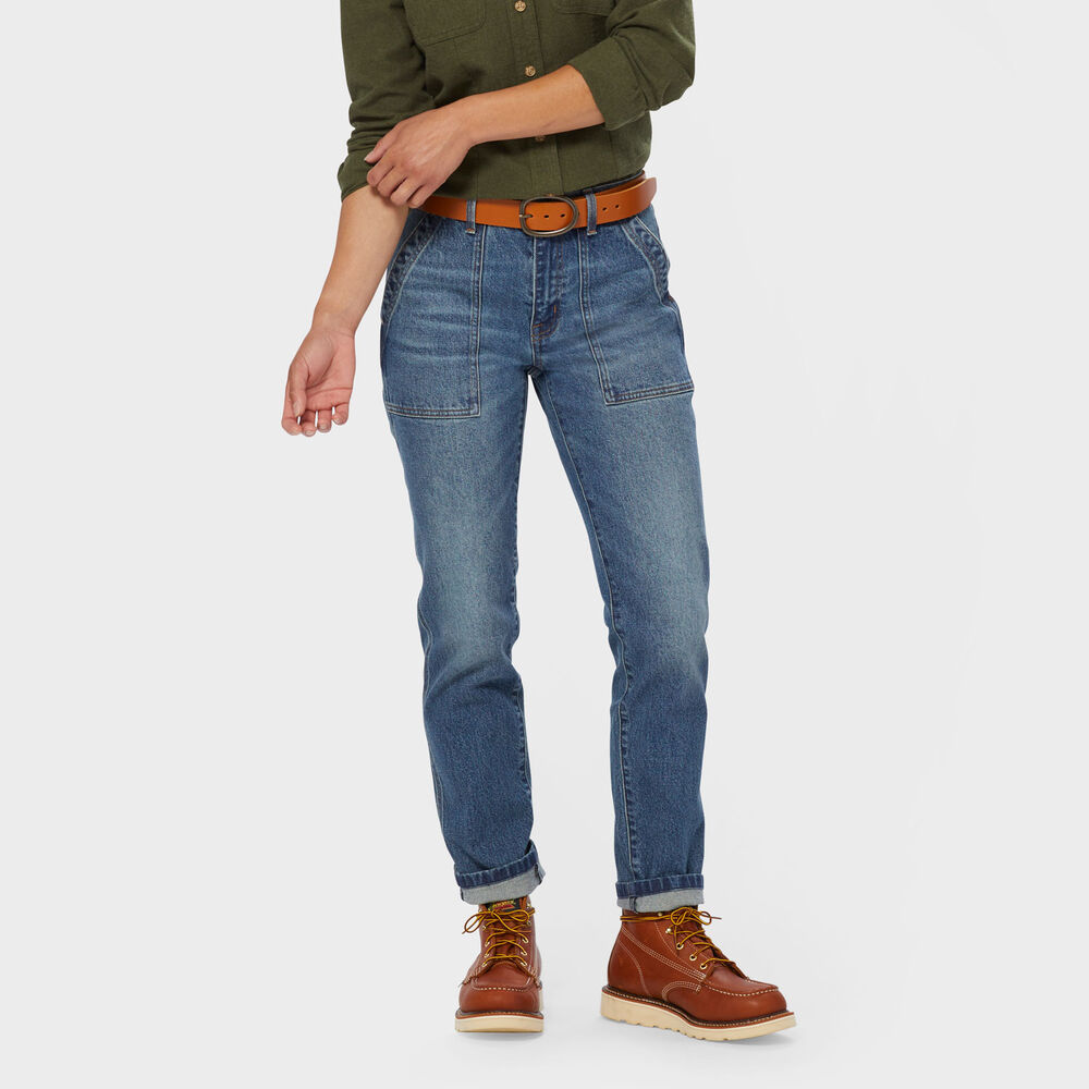 Women's Duluth Heritage Mid-Rise Stovepipe Jeans Main Image