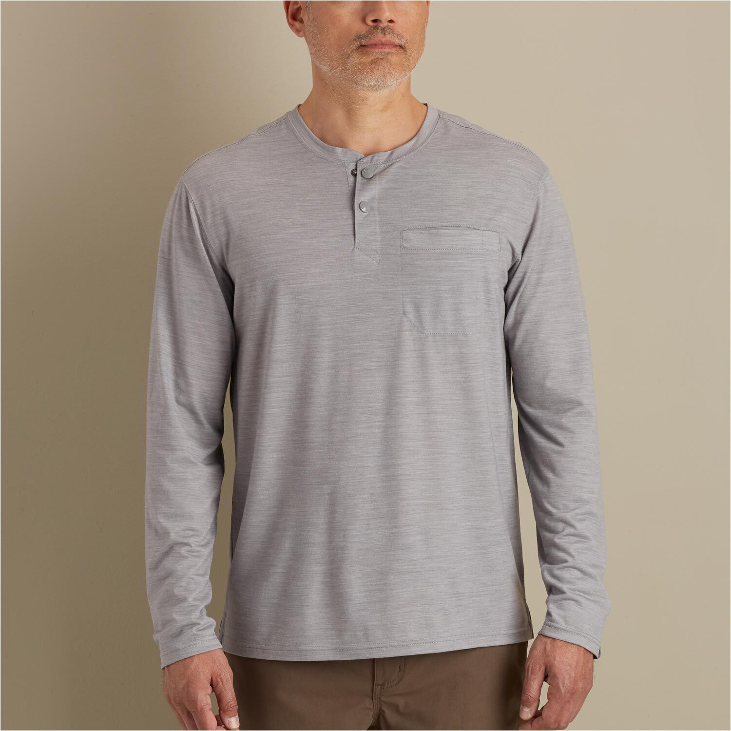Men's Alaskan Hardgear Monashka Merino Long Sleeve Henley | Duluth
