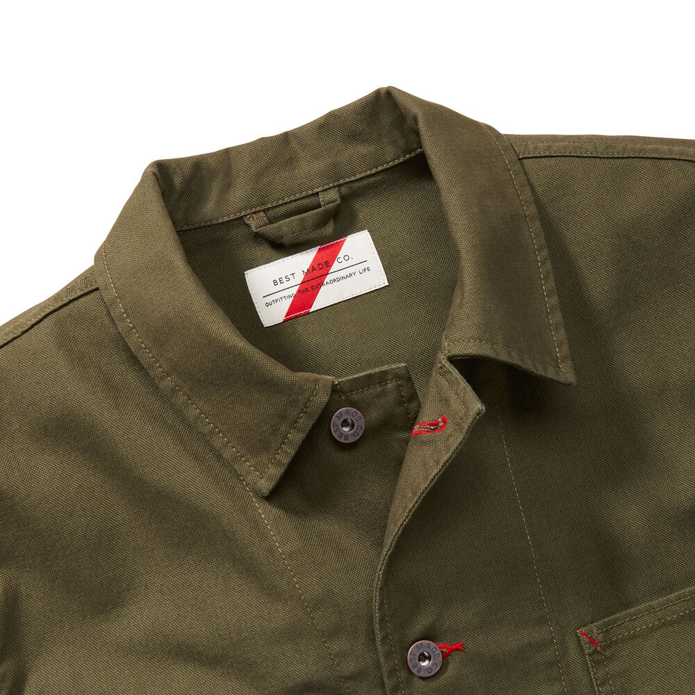 Men's Best Made Hatched Canvas Chore Coat Main Image